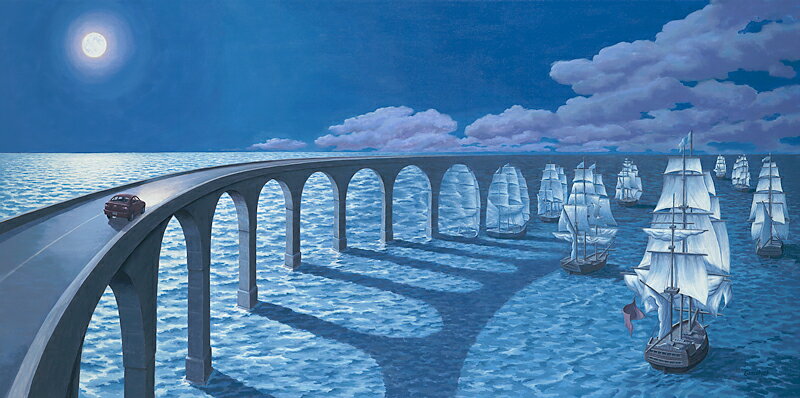 ロブ・ゴンサルヴェス 「Toward the Horizon」Rob Gonsalves ジグレー版画選べる新品額付　国内 送料無料