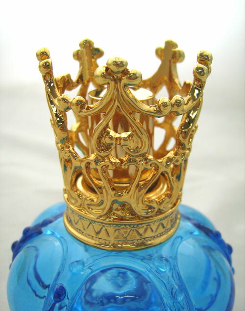 訳有り【処分品】ミニ アロマランプ（ミニアロマポット） アンジュクレールクラウンS×ティアラブルー・ゴールドN004S_DBGT