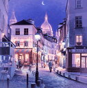 笹倉 鉄平 「モンマルトル」Montmartre2017年7月リリース キャンバス・ジグレー 額付版画作品【送料無料】