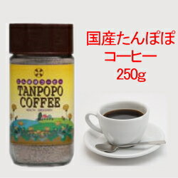 たんぽぽコーヒー 250g【インスタント】国産天然たんぽぽ根使用 タンポポコーヒー たんぽぽ茶 タンポポko珈琲 たんぽぽ茶 お徳用 ノンカフェイン コーヒー カフェインレスコーヒー タンポポ茶 無添加 たんぽぽ珈琲 母乳 国産