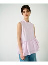 【SALE/40%OFF】ヘムフリルノースリーブ GRACE CONTINENTAL グレースコンチネンタル トップス その他のトップス ピンク ブルー【RBA...