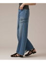 バギーデニムパンツ (My Beautiful Things) GRACE CONTINENTAL グレースコンチネンタル パンツ ジーンズ・デニムパンツ ブル...