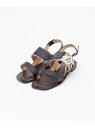 【SALE/50%OFF】CORSO ROMA パイソンサンダル GRACE CONTINENTAL グレースコンチネンタル シューズ・靴 サンダル ブラック ...