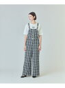 【SALE/30%OFF】チェックツイードサロペット GRACE CONTINENTAL グレースコンチネンタル パンツ その他のパンツ ピンク ブラック【RB...