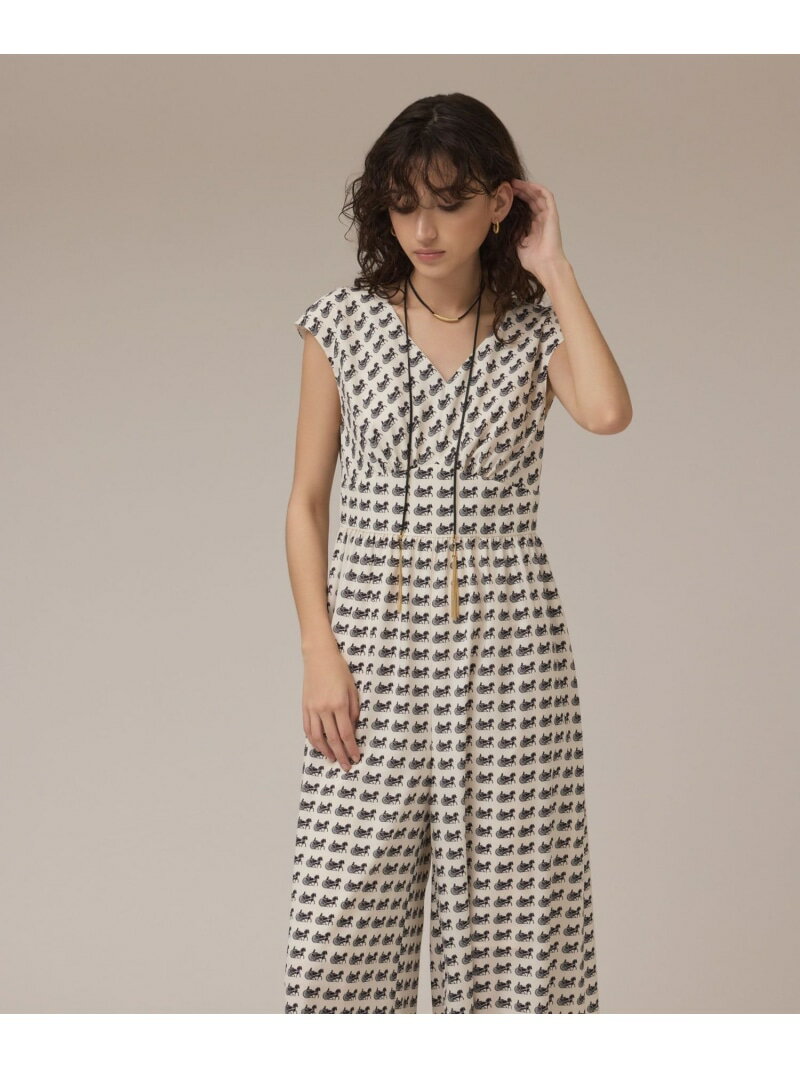 ホースプリントサロペット GRACE CONTINENTAL グレースコンチネンタル オールインワン・オーバーオール..