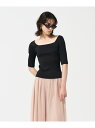 【SALE/50%OFF】ラメリブニットトップ GRACE CONTINENTAL グレースコンチネンタル トップス その他のトップス ブラック ピンク【RBA...
