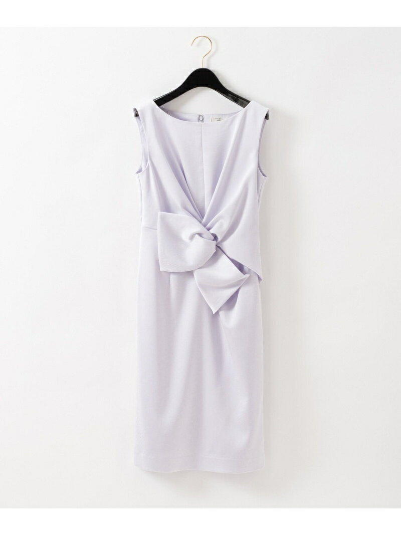 サテンクロスドレープワンピース GRACE CONTINENTAL グレースコンチネンタル ワンピース・ドレス その他のワンピース・ドレス パープル ブラック【送料無料】[Rakuten Fashion]のサムネイル