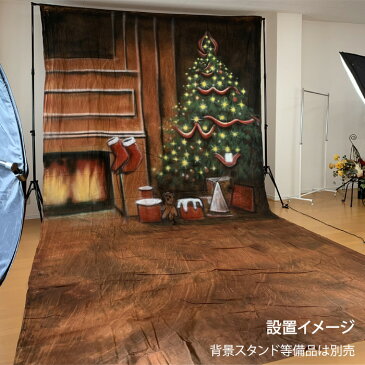 撮影用背景布 手描き クリスマス 背景 約2.8m×6m 布バック スタジオ大型全身撮影用paintingcloth_ms-733