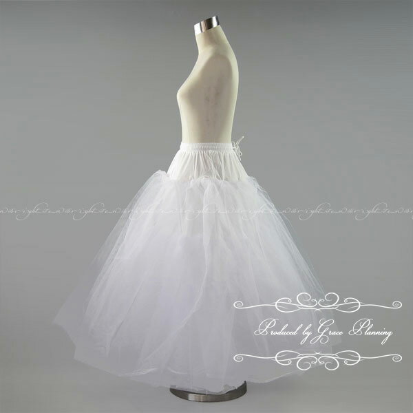 【即日発送】ワイヤレスパニエ 選べる長さ ロング丈/ミモレ丈 大人 フリーサイズ チュールのパニエ ピアノ 演奏会 など椅子に座る時におすすめ