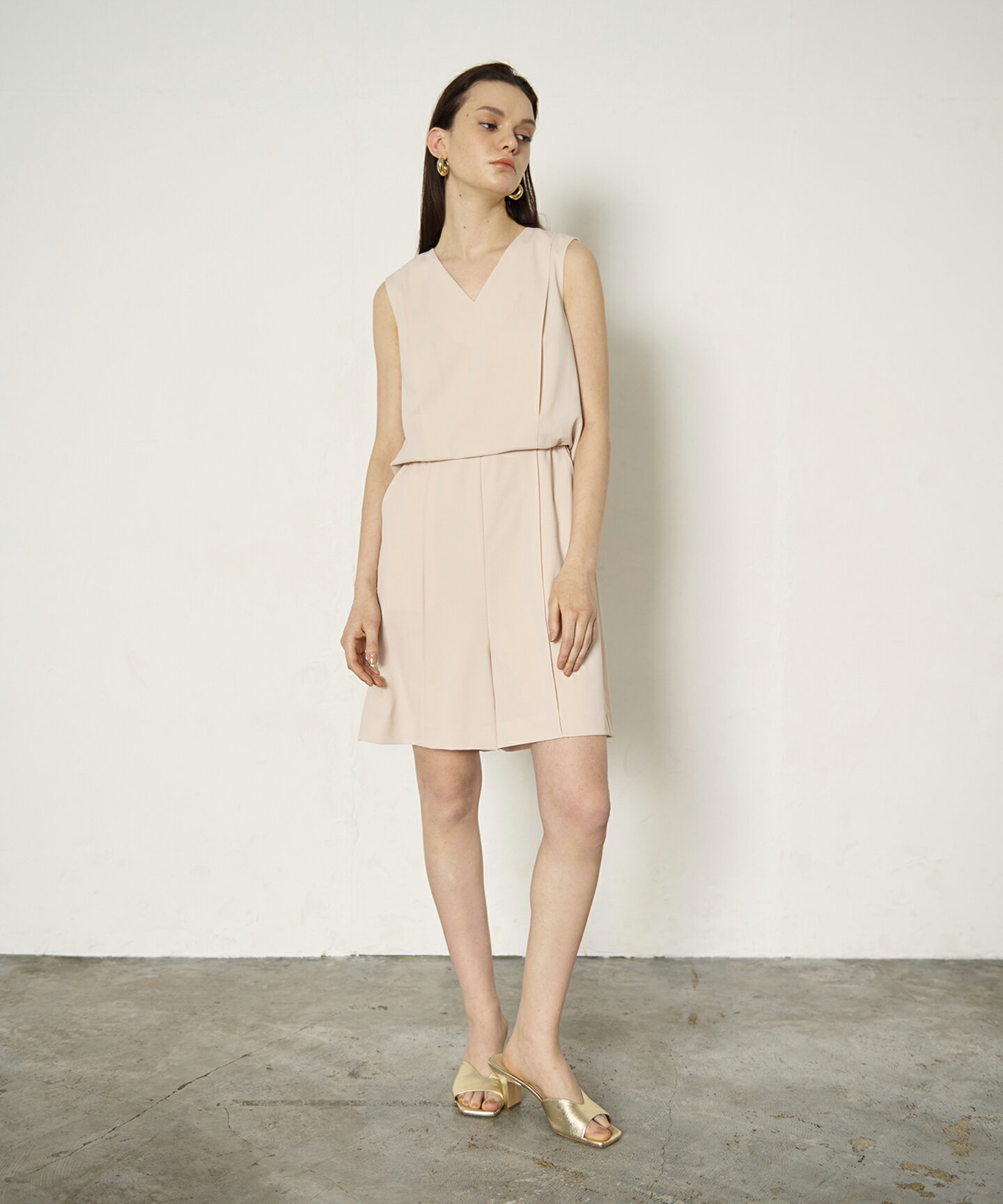 ショートサロペット Diagram ダイアグラム サロペット ショートサロペ 清楚 夏服 バックスタイル アウトレット ストックストア