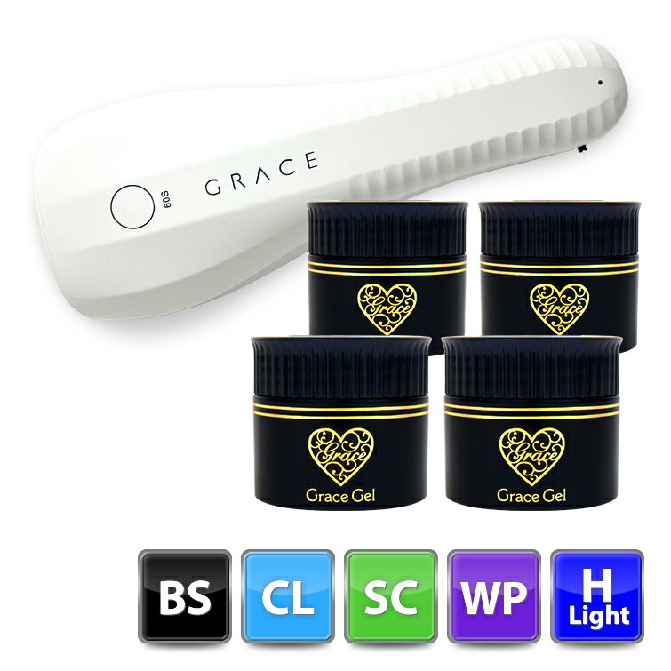 ●ゆうパケット不可●グレースジェルよくばりセット（ベース・クリア・スカルプ・ワイプレストップ）＋ハ..