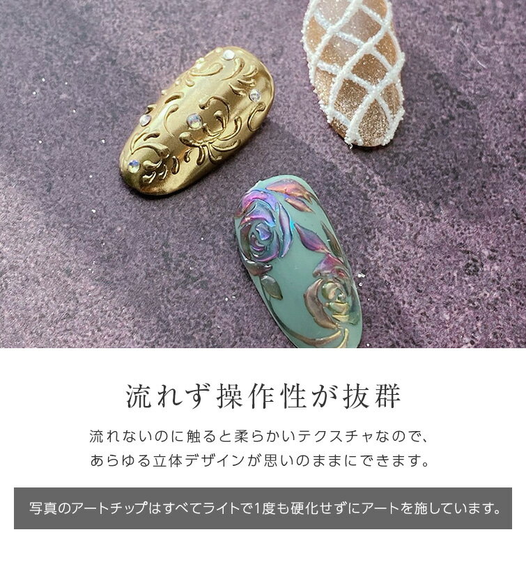 ミラーOK 立体アート ノンワイプアイシングジェル4ml
