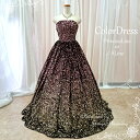 カラードレス 舞台衣装 ステージ衣装 スパンコール(ピンク×イエロー/9号/Mサイズ)パーティドレス ロングドレス グラデーションドレス 演劇 プリンセスライン Aライン(cd35003pk-t)