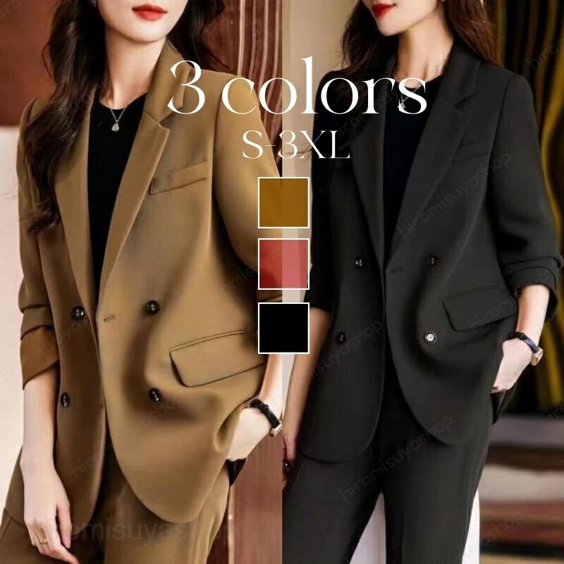 Suits For Job Interviews - セットアップ レディース セレモニー スーツ パンツスーツ 2点セット パンツ ジャケット ロング丈 長袖 卒業式 セレモニースーツ 春 夏 秋 冬 入学式 ママスーツ カジュアル 卒園式 入園式 七五三 就職活動 面接 オフィス フォーマルスーツ 大きいサイズ おしゃれ