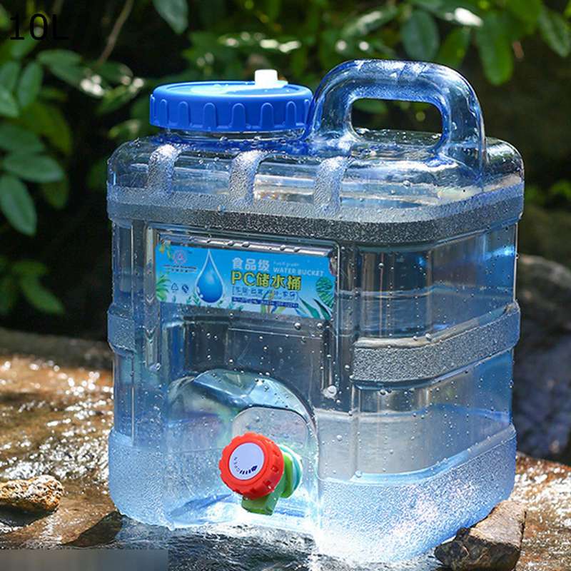 ウォータータンク ポリタンク 10L キャンプ 水タンク 大容量 持ち運び アウトドア 防災用品 貯水タンク キャンプ用品 水入れ容器 蛇口式コック付 サバイバルキャンプ ハイキング 釣り