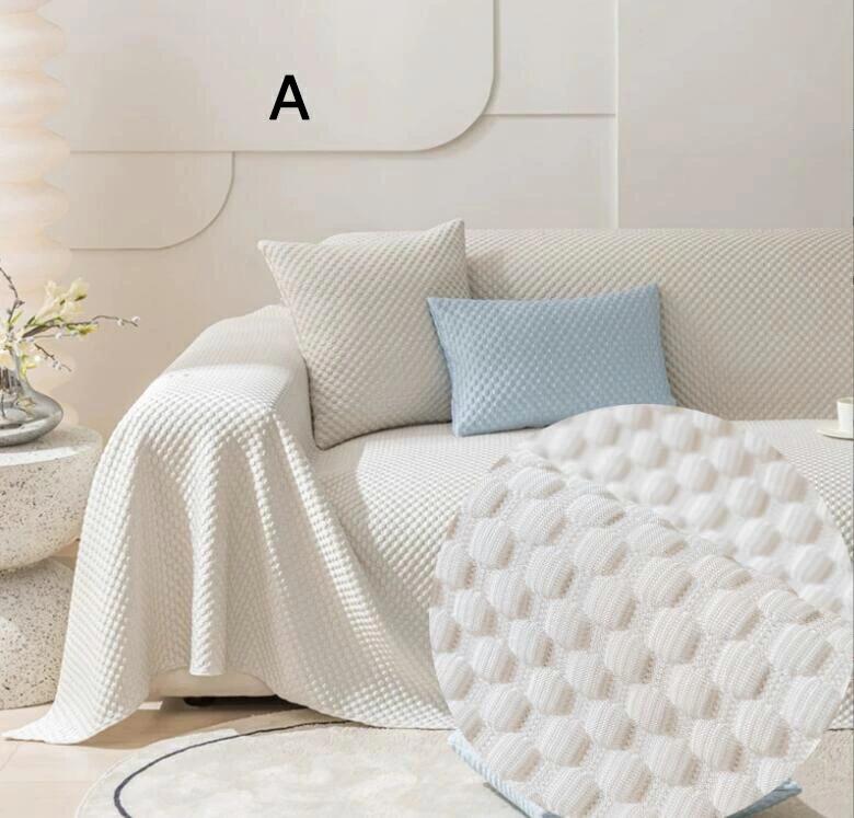 ソファーカバー sofa 涼しい 夏 防塵 傷防止 爪と掻き防止 おしゃれ ベッドカバー 掛け布団 マルチカバー 5色 無地 替えカバー 210*230cm 210*260cm 210*300cm 3人掛 4人掛 肘有り 肘なし 多用途 フリークロス テーブルクロス [3]