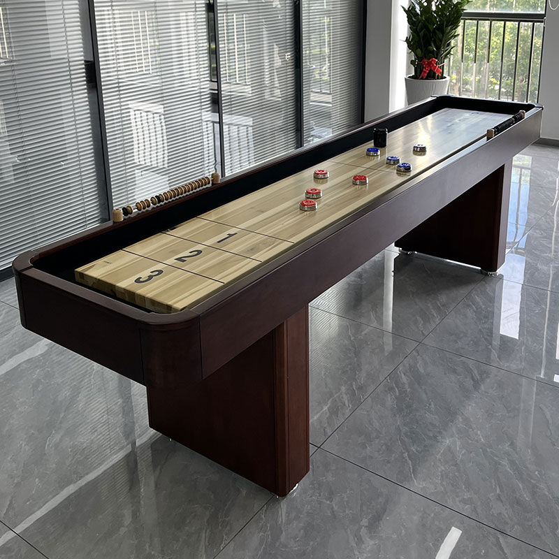 商品名 試合専用 9フィートシャッフルボードテーブル 高級室内レジャーエンターテイメント 豪華シャッフルボード台 商品詳細： こちらの9フィートシャッフルボードテーブルは、室内で楽しむ本格的なシャッフルボードゲームに最適な商品です。高級感溢れるデザインで、家庭や商業施設のレジャーとして、また親子や友人との楽しい時間を提供します。 製品サイズ： テーブルサイズ： 274×61×78cm スライディングボードサイズ： 246×39×4cm 重量： 製品重量（テーブル本体）： 62kg 製品重量（脚パーツ）： 29kg 梱包後の重量（テーブル本体）： 69kg 梱包後の重量（脚パーツ）： 31kg 付属品： シャッフルボード用ディスク × 8（赤4個＋青4個） 砂 × 1 パッケージサイズ： テーブル本体梱包サイズ： 285×68×21cm 脚パーツ梱包サイズ： 70×66×35cm 特徴： 高品質のシャッフルボードテーブルで、家庭や商業施設での使用に最適。 楽しいゲーム体験を提供し、親子や友人との交流にぴったり。 しっかりとした作りで、長期間使用しても安心。 使用上の注意 知らせ：手動測定のため、サイズの若干の誤差はご了承ください。詳細は実際に届いた商品をご確認ください。 商品写真はできる限り実物の色に近づけるよう努めておりますがご使用のPCモニター設定や部屋の照明により多少、色の変化が感じられる場合がございます 搬入経路（ドア幅、エレベーター、階段）によっては通路が通らない場合もありますので 事前に必ずご確認ください。 輸入品のため、ダンボール箱は破れ、へこみ、汚れがございます。ご了承ください。本体に問題はございません。 特大サイズの荷物のため、配達日時の指定はできません。ご了承ください。 1F 玄関でのお渡し となります。また配達の際に、大変恐縮ですが、お客様ご自身で荷下ろしのご手配をお願いいたします。 体積デカい商品のため、運送中万が一小さい破損が起こる場合、壊れた部品を再発送することが対応可能です。返品返金受けかねます。沖縄、北海道、離島などの住所について送料は別途です。ご理解よろしくお願い申し上げます。 品質サービス: 1、 当社の製品に問題がある場合は、お気軽にお問い合わせください。 2、輸送中に多少の衝撃が加わる可能性がございます。万が一不具合や破損などがございましたら、部品の再送など対応させていただきますので、お気軽にご連絡くださいませ。 3、商品が多いため、発送時に説明書をお送りし忘れることがございます。万が一、説明書が届いていない場合や、商品組み立てに関してご不明点がございましたら、お手数ですがご連絡いただけますようお願い申し上げます。電子版の説明書を再送させていただきますので、どうぞご安心ください。お客様にはご理解いただきますようお願い申し上げます。お客様のご支援が、私たちの励みとなっております。商品名 試合専用 9フィートシャッフルボードテーブル 高級室内レジャーエンターテイメント 豪華シャッフルボード台 商品詳細： こちらの9フィートシャッフルボードテーブルは、室内で楽しむ本格的なシャッフルボードゲームに最適な商品です。高級感溢れるデザインで、家庭や商業施設のレジャーとして、また親子や友人との楽しい時間を提供します。 製品サイズ： テーブルサイズ： 274×61×78cm スライディングボードサイズ： 246×39×4cm 重量： 製品重量（テーブル本体）： 62kg 製品重量（脚パーツ）： 29kg 梱包後の重量（テーブル本体）： 69kg 梱包後の重量（脚パーツ）： 31kg 付属品： シャッフルボード用ディスク × 8（赤4個＋青4個） 砂 × 1 パッケージサイズ： テーブル本体梱包サイズ： 285×68×21cm 脚パーツ梱包サイズ： 70×66×35cm 特徴： 高品質のシャッフルボードテーブルで、家庭や商業施設での使用に最適。 楽しいゲーム体験を提供し、親子や友人との交流にぴったり。 しっかりとした作りで、長期間使用しても安心。 使用上の注意 知らせ：手動測定のため、サイズの若干の誤差はご了承ください。詳細は実際に届いた商品をご確認ください。 商品写真はできる限り実物の色に近づけるよう努めておりますがご使用のPCモニター設定や部屋の照明により多少、色の変化が感じられる場合がございます 搬入経路（ドア幅、エレベーター、階段）によっては通路が通らない場合もありますので 事前に必ずご確認ください。 輸入品のため、ダンボール箱は破れ、へこみ、汚れがございます。ご了承ください。本体に問題はございません。 特大サイズの荷物のため、配達日時の指定はできません。ご了承ください。 1F 玄関でのお渡し となります。また配達の際に、大変恐縮ですが、お客様ご自身で荷下ろしのご手配をお願いいたします。 体積デカい商品のため、運送中万が一小さい破損が起こる場合、壊れた部品を再発送することが対応可能です。返品返金受けかねます。沖縄、北海道、離島などの住所について送料は別途です。ご理解よろしくお願い申し上げます。 品質サービス: 1、 当社の製品に問題がある場合は、お気軽にお問い合わせください。 2、輸送中に多少の衝撃が加わる可能性がございます。万が一不具合や破損などがございましたら、部品の再送など対応させていただきますので、お気軽にご連絡くださいませ。 3、商品が多いため、発送時に説明書をお送りし忘れることがございます。万が一、説明書が届いていない場合や、商品組み立てに関してご不明点がございましたら、お手数ですがご連絡いただけますようお願い申し上げます。電子版の説明書を再送させていただきますので、どうぞご安心ください。お客様にはご理解いただきますようお願い申し上げます。お客様のご支援が、私たちの励みとなっております。