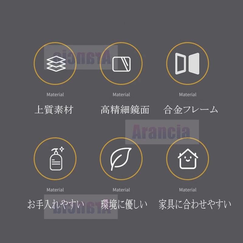 鏡 壁掛け 丸 ウォールミラー 直径 50cm ウォールミラー 丸 おしゃれ トイレ 鏡 壁掛け鏡 壁掛けミラー 円形ミラー 賃貸 トイレ 洗面所 メイク鏡 北欧 玄関 軽量 アルミ合金 フレーム ミラー 壁 姿見 玄関 丸鏡 玄関鏡 取り付け 壁掛け鏡 壁掛け用 玄関ミラー ウォールミラー [2]