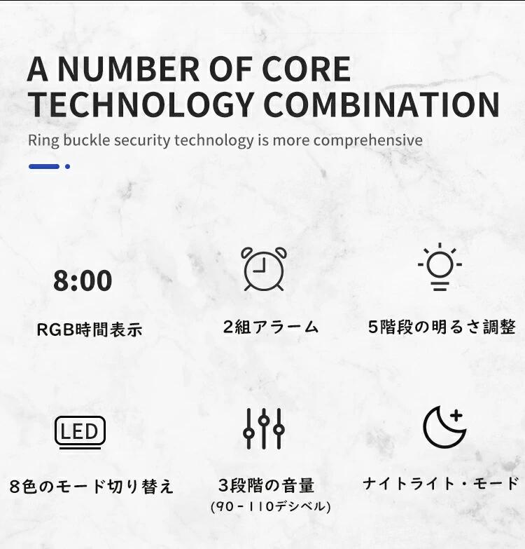 デジタル時計 置き時計 おしゃれ リビング LED 置き時計 デジタル 置時計 デジタル かわいい デジタル 時計 曜日表示 静音 3段階音量 アラーム2組 明るさ調整 見やすい 大きな文字 リビング 置き 時計 デジタル 卓上 [3]