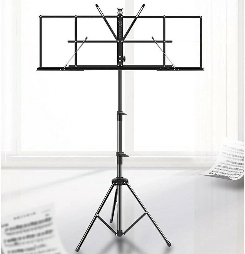 Music Stands - 譜面台 エクストラワイド楽譜スタンド ポータブル 昇降式 折りたたみ楽譜スタンド ギター 古箏楽譜スタンド ポータブルミュージックスタンド