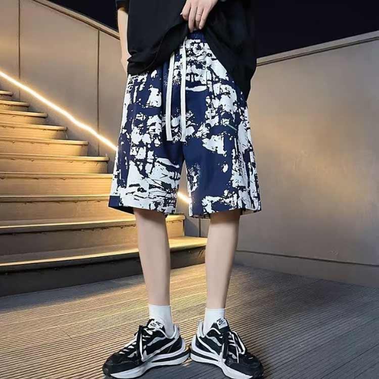 Grace Selectのハーフパンツ メンズ ショートパンツ 花柄 短パン ショーツ アロハ パンツ 夏服 サーフ系 サーフパンツ 半ズボン 柄パン リゾート ゴルフウェア｜アングル2