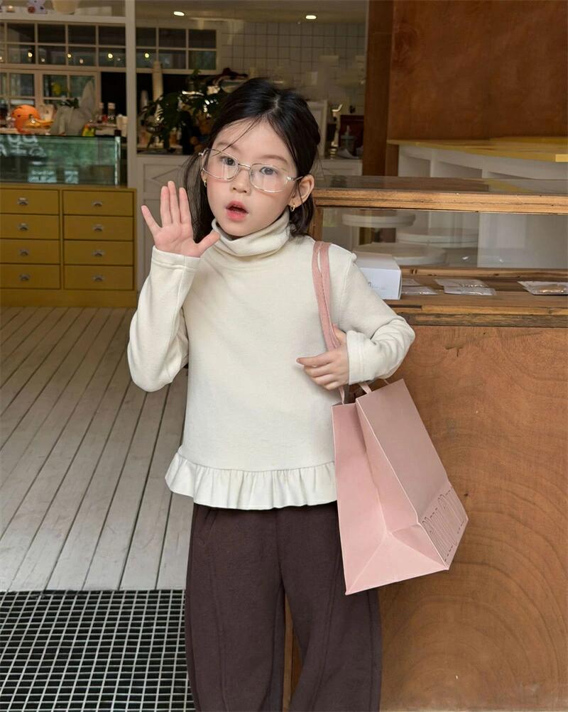 キッズ インナー 女の子 長袖 トップス 厚手 女の子 秋冬 インナー タートルネック...