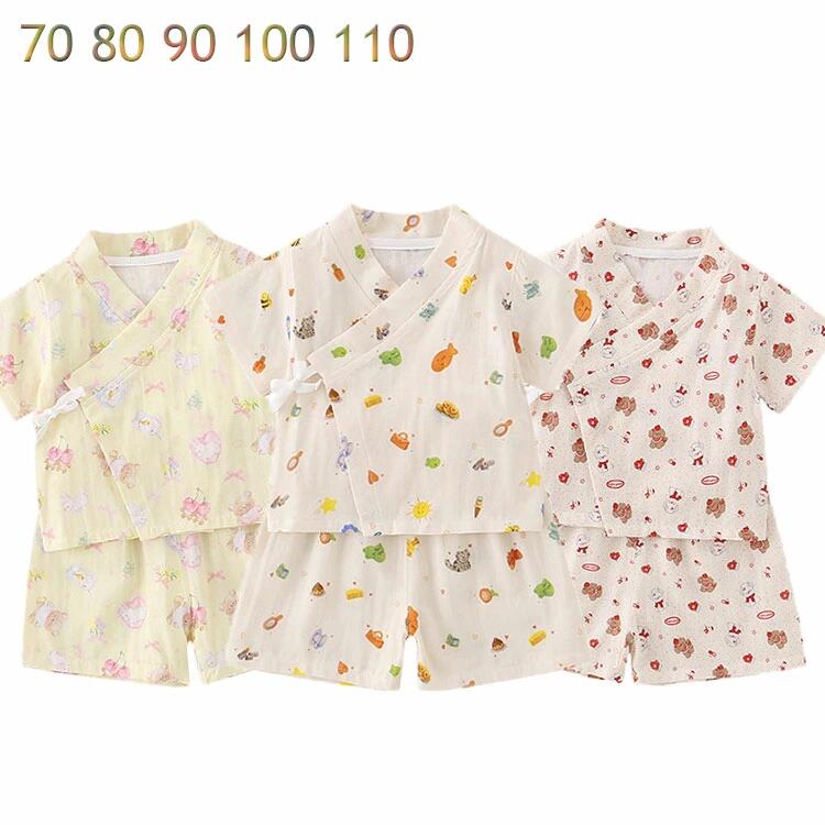 ベビー服 ルームウェア 春夏 キッズ 部屋着 女の子 男の子 パジャマ キッズ 上下セット パジャマ 七分袖 ルームウェア 子ども 部屋着 赤ちゃん 幼児 パジャマ ベビー 部屋着 柔らか 涼しげ 70cm 80cm 90cm 100cm 110cm 海外通販