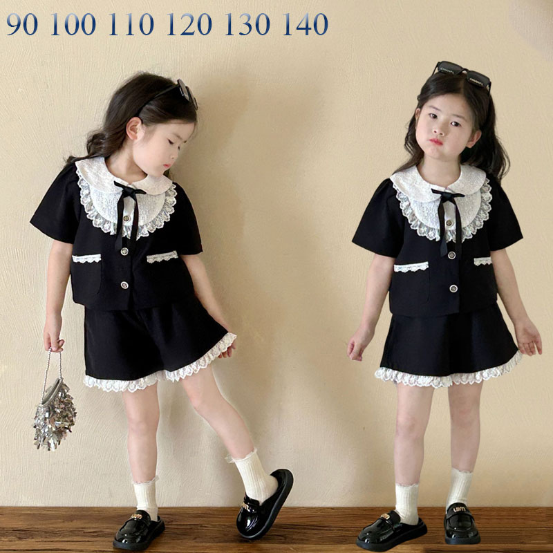 Top & Bottom Sets - 女の子 フォーマル スーツ 2点セット ジャケット/パンツ 入学式 卒園式 スーツ 結婚式 女の子 スーツ キッズ ガールズ スーツ 幼児 キッズ 七五三 スーツ 発表会 子ども 可愛い スーツ プレゼント お祝い スーツ 90cm 100cm 110cm 120cm 130cm 140cm