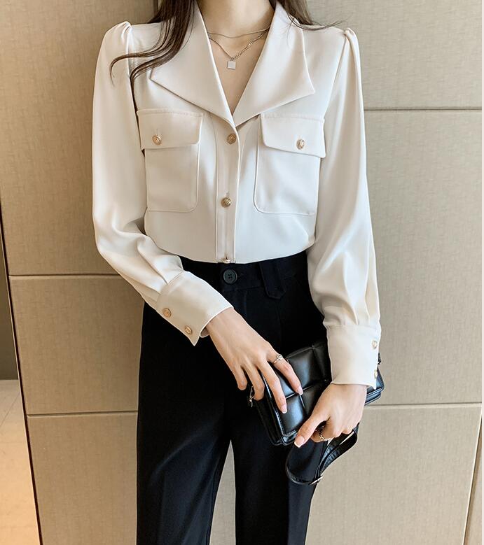 レディース 半袖 夏 ブラウス 女性 オフィスシャツ おしゃれ 可愛い シャツ 半袖 フォーマル ブラウス スーツ シャツ 女性 ビジネス オフィス OL 通勤 夏服 シャツ トップス 事務服 無地 仕事用 カジュアル 大人 オフィス カジュアル ベージュ 海外通販 graceselect327-10018378 Grace Select サンプル画像2