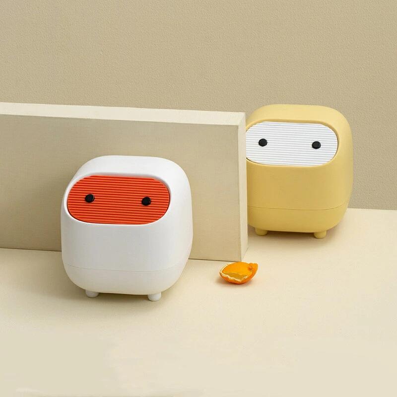 ミニゴミ箱 卓上ゴミ箱 蓋つき 可愛い ゴミ箱 小さい 隠せる ゴミ袋見えない 蓋付き 北欧 おしゃれ ミニ 小型 小さめ くず入れ トラッシュボックス 滑り止め デスクトップゴミ箱 インテリア 子供部屋 寝室 オフィス 洗面所 リビングルーム 車用 プレゼント 贈り物 海外通販 [2]