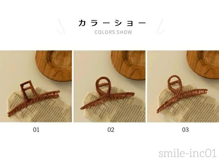Grace Selectのヘアクリップ バンスクリップ バレッタ おしゃれ シンプル 木目 ヘアアクセサリー 髪飾り プレゼント 誕生日 ギフト 贈り物 春新作｜アングル2