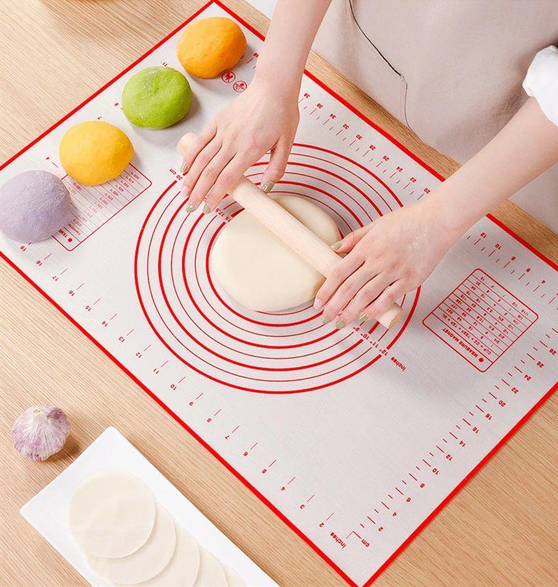 シリコンマット お菓子作り めん パン作り道具 パンマット 目盛り付き マットクッ...