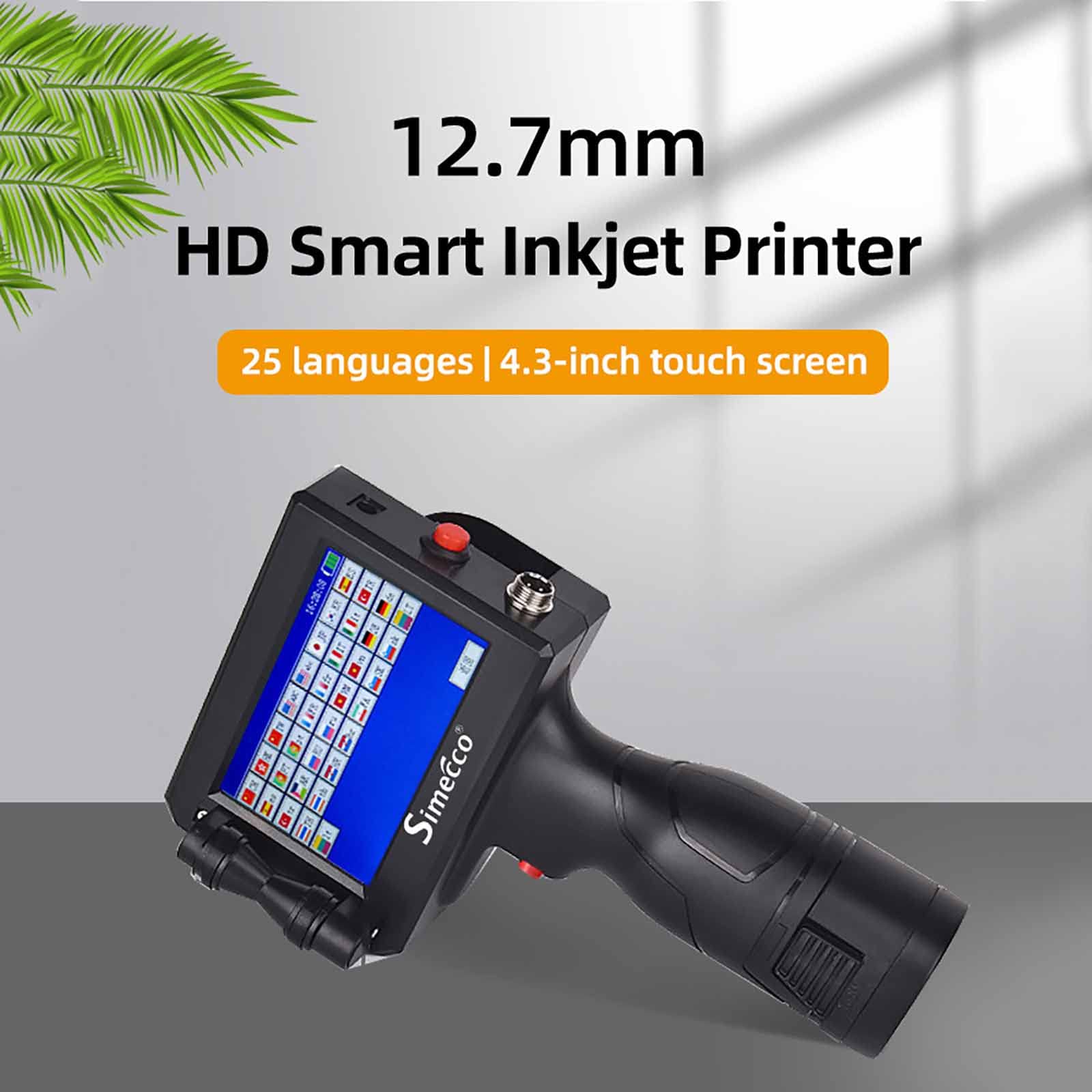 【4.3インチの高感度スクリーン】ハンドヘルドインクジェットプリンターガンには、4.3インチのHD LEDタッチスクリーン、高感度、高解像度、シンプルなUIインターフェースデザインが装備されており、携帯電話のような使用体験をもたらします。【多言語オプション】ハンドヘルドインクジェットプリンターは、1〜3行の印刷、2mm〜12.7mmの印刷高さをサポートします。画像印刷もサポート。有効期限とバッチコードプリンター;あらゆる表面に対応するハンドヘルド インクジェット コード プリンター。 29言語が利用可能【速乾インクカートリッジ】このハンドヘルドプリンターには、42mlの速乾ブラックインクカートリッジが付属しており、印刷は非常に鮮明で、防水インクカートリッジです。鮮明な画像表示、安定した信頼性の高い印刷性能。【ハンドヘルド有効期限プリンターのパッケージ】軽量ハンドヘルドインクジェットプリンター、胴体はわずか470g（インクカートリッジの重量は含まれていません）.パッケージに含まれるもの：1×ハンドヘルドプリンター、1×タッチペン、1×電源アダプター、1×Uディスク、1×42ml防水インクカートリッジ（ブラック）、1×板金ポジショナー、1×取扱説明書、1×ポータブルケース。【幅広い用途】ポータブルハンドヘルドプリンターガンは、テキスト、数字、記号、シリアル番号、QRコード、バーコード、写真、時間、ラベル、日付、DIYロゴ、タグ、有効期限など、さまざまな印刷ジョブのニーズを満たすことができます。木材、カートン、石、中密度ファイバーボード、スチール、紙など、さまざまな素材に印刷できます。特徴この製品の印刷高さは12.7mmで、印刷効率が良く、速度が速く、カートン、ビニール袋、金属などのほぼすべての素材の印刷に適しています。速乾性印刷で、色あせしにくいです。このマシンは世界中のほぼすべての言語をサポートしており、オペレーティング システムは、言語が理解できないことを心配することなく、言語を直接調整できます。さまざまな民族文字を直接入力することもできます。仕様画面サイズ; 4.3インチカートリッジのプロパティ;溶剤はすぐに乾く印刷行数; 1〜3行外部インターフェース;電源、USB、光電カウント シーケンス; 1〜9桁の連番可変バーコードの印刷;バーコード/QRコード印刷精度; 600DP (HD解像度)印刷スタイル;パターン、日付など印刷高さ; 2-1 2.7mm印刷速度: 通常の印刷条件で 50/分複数のインターフェース言語;国オプション製品重量; 1kg（ベアメタル）店舗情報;胴体収納Uディスク輸入印刷距離;製品から2〜5mm商品のサイズ; 23cm×12cm×9.5cm環境を使用してください。 0°C-40°C 温度 10%-80%印刷物;木板、カートン、石、MDF、鋼鉄、管、金属包装内容明細書1×ハンドヘルドプリンター1×タッチペン1×電源アダプター1×Uディスク1×42ml防水インクカートリッジ（ブラック）、1×板金ポジショナー[品質保証]：アイテムを受信したときに、あなたがどんな製品に問題がある場合は、私達に連絡することを躊躇しないでください、私たちは24時間以内に解決策を返信し、あなたを提供します。注意:1.商品のサイズは手作業で測定しているため、1〜3cmの若干の誤差はご了承ください。2.モニター、撮影光、その他の要因により、製品の色は写真と若干異なる場合がありますので、ご了承ください。品質サービス:1、 当社の製品に問題がある場合は、お気軽にお問い合わせください。2、輸送中に多少の衝撃が加わる可能性がございます。万が一不具合や破損などがございましたら、部品の再送など対応させていただきますので、お気軽にご連絡くださいませ。3、商品が多いため、発送時に説明書をお送りし忘れることがございます。万が一、説明書が届いていない場合や、商品組み立てに関してご不明点がございましたら、お手数ですがご連絡いただけますようお願い申し上げます。電子版の説明書を再送させていただきますので、どうぞご安心ください。お客様にはご理解いただきますようお願い申し上げます。お客様のご支援が、私たちの励みとなっております。【4.3インチの高感度スクリーン】ハンドヘルドインクジェットプリンターガンには、4.3インチのHD LEDタッチスクリーン、高感度、高解像度、シンプルなUIインターフェースデザインが装備されており、携帯電話のような使用体験をもたらします。【多言語オプション】ハンドヘルドインクジェットプリンターは、1〜3行の印刷、2mm〜12.7mmの印刷高さをサポートします。画像印刷もサポート。有効期限とバッチコードプリンター;あらゆる表面に対応するハンドヘルド インクジェット コード プリンター。 29言語が利用可能【速乾インクカートリッジ】このハンドヘルドプリンターには、42mlの速乾ブラックインクカートリッジが付属しており、印刷は非常に鮮明で、防水インクカートリッジです。鮮明な画像表示、安定した信頼性の高い印刷性能。【ハンドヘルド有効期限プリンターのパッケージ】軽量ハンドヘルドインクジェットプリンター、胴体はわずか470g（インクカートリッジの重量は含まれていません）.パッケージに含まれるもの：1×ハンドヘルドプリンター、1×タッチペン、1×電源アダプター、1×Uディスク、1×42ml防水インクカートリッジ（ブラック）、1×板金ポジショナー、1×取扱説明書、1×ポータブルケース。【幅広い用途】ポータブルハンドヘルドプリンターガンは、テキスト、数字、記号、シリアル番号、QRコード、バーコード、写真、時間、ラベル、日付、DIYロゴ、タグ、有効期限など、さまざまな印刷ジョブのニーズを満たすことができます。木材、カートン、石、中密度ファイバーボード、スチール、紙など、さまざまな素材に印刷できます。特徴この製品の印刷高さは12.7mmで、印刷効率が良く、速度が速く、カートン、ビニール袋、金属などのほぼすべての素材の印刷に適しています。速乾性印刷で、色あせしにくいです。このマシンは世界中のほぼすべての言語をサポートしており、オペレーティング システムは、言語が理解できないことを心配することなく、言語を直接調整できます。さまざまな民族文字を直接入力することもできます。仕様画面サイズ; 4.3インチカートリッジのプロパティ;溶剤はすぐに乾く印刷行数; 1〜3行外部インターフェース;電源、USB、光電カウント シーケンス; 1〜9桁の連番可変バーコードの印刷;バーコード/QRコード印刷精度; 600DP (HD解像度)印刷スタイル;パターン、日付など印刷高さ; 2-1 2.7mm印刷速度: 通常の印刷条件で 50/分複数のインターフェース言語;国オプション製品重量; 1kg（ベアメタル）店舗情報;胴体収納Uディスク輸入印刷距離;製品から2〜5mm商品のサイズ; 23cm×12cm×9.5cm環境を使用してください。 0°C-40°C 温度 10%-80%印刷物;木板、カートン、石、MDF、鋼鉄、管、金属包装内容明細書1×ハンドヘルドプリンター1×タッチペン1×電源アダプター1×Uディスク1×42ml防水インクカートリッジ（ブラック）、1×板金ポジショナー[品質保証]：アイテムを受信したときに、あなたがどんな製品に問題がある場合は、私達に連絡することを躊躇しないでください、私たちは24時間以内に解決策を返信し、あなたを提供します。注意:1.商品のサイズは手作業で測定しているため、1〜3cmの若干の誤差はご了承ください。2.モニター、撮影光、その他の要因により、製品の色は写真と若干異なる場合がありますので、ご了承ください。品質サービス:1、 当社の製品に問題がある場合は、お気軽にお問い合わせください。2、輸送中に多少の衝撃が加わる可能性がございます。万が一不具合や破損などがございましたら、部品の再送など対応させていただきますので、お気軽にご連絡くださいませ。3、商品が多いため、発送時に説明書をお送りし忘れることがございます。万が一、説明書が届いていない場合や、商品組み立てに関してご不明点がございましたら、お手数ですがご連絡いただけますようお願い申し上げます。電子版の説明書を再送させていただきますので、どうぞご安心ください。お客様にはご理解いただきますようお願い申し上げます。お客様のご支援が、私たちの励みとなっております。