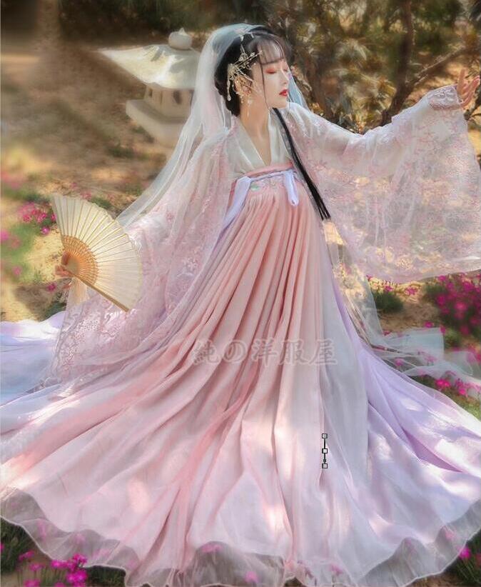 イベント演出衣装 写真撮影衣装 中国伝統古典漢服唐装 中国古代衣装 ステージ衣装 二次元宮廷唐時代衣装 中華コスプレ衣装