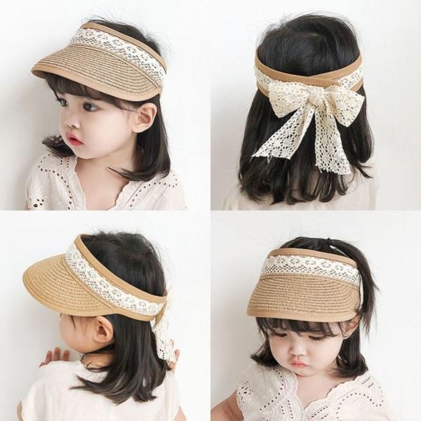 ベビー キッズ 日よけ 帽子 サンハット uv カット 子供 帽子 女の子 紫外線対策 つば広い子供 サンバイザー 夏 子供帽子 子ども こども ペーパーハット 麦わら帽子 子供用帽子 麦わら