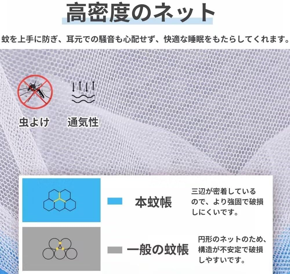 蚊帳 折りたたみ式 モスキートネット 蚊帳テント 軽量 80cm 100cm 135cm 160cm 折り畳み式 蚊帳 ワンタッチ 簡単設置 天蓋 ガーリ 蚊対策 防虫 カーテン かや 睡眠 安眠 蚊 蠅 防止 快適 夏 キッズ ベイビー かわいい 4色 [3]