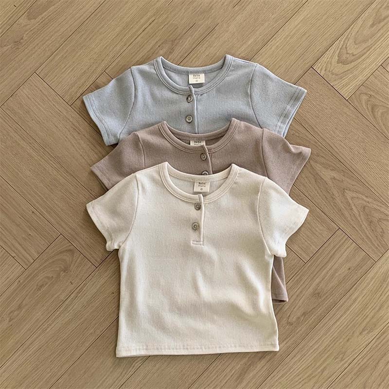 Tシャツ キッズ 半袖 ベビー服 男の子 女の子 tシャツ 綿 コットン 子供服 トップス 赤ちゃん 無地 子ども服 ユニセックス カットソー 夏服 おしゃれ 可愛い 保育園 幼稚園 66cm 73cm 80cm 90cm 100cm 誕生日 プレゼント シンプル 送料無料