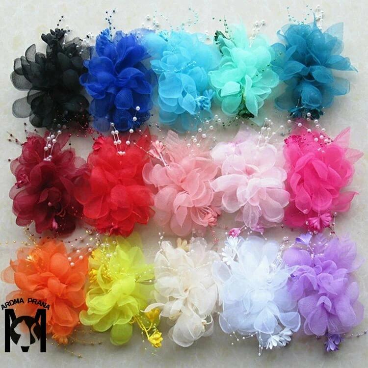 キッズ ヘアクリップ 花 髪飾り ダンス ヘアピン ベビードレス ヘアアクセサリー ...