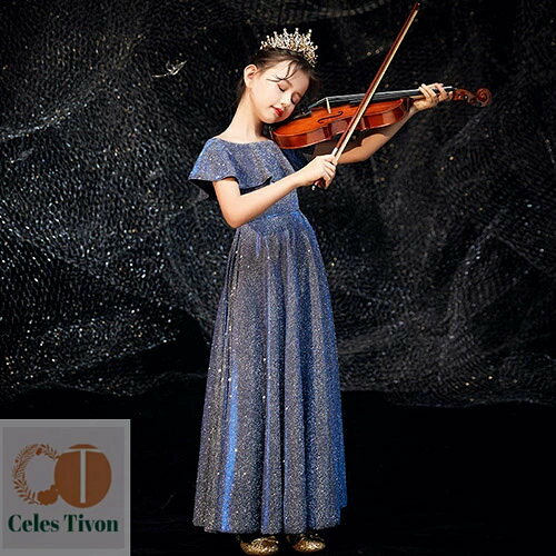 Kids' Dress, Children's Dress, Long Dress, Long One-Piece Dress, Girls' Dress, Kids' Dress, Piano Recital, Concert, Wedding, Shichi-Go-San, Birthday, Party, Formal, Cute, Junior, Girls, Stylish, 100-160cm, Ages 3, 4, 5, 6, 7, 8, 9, 10