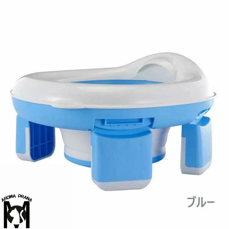 子供用 折りたたみトイレトレーニング おまる 補助便座 座れる携帯トイレ 折り畳み式便座 取外し可能 子供用トイレット 滑り止め ふかふか 折りたたみ トイレ練習 男の子と女の子向け 屋内&屋外幼児用ポータブルトイレ 旅行用 キャンプ 自宅 海辺 車内 3