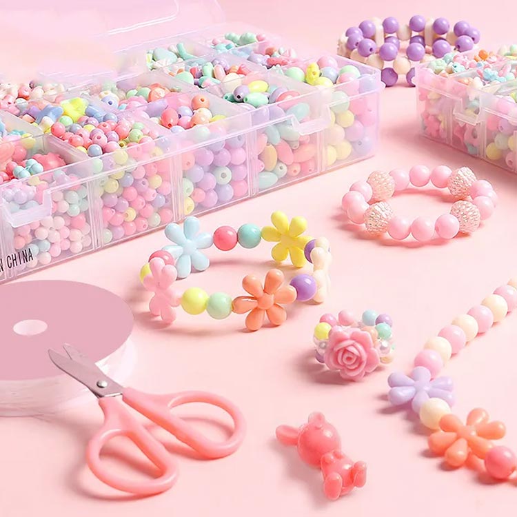 ビーズ 子供 アクセサリー 手作り 遊び ネックレス ブレスレット キット おすすめ ...
