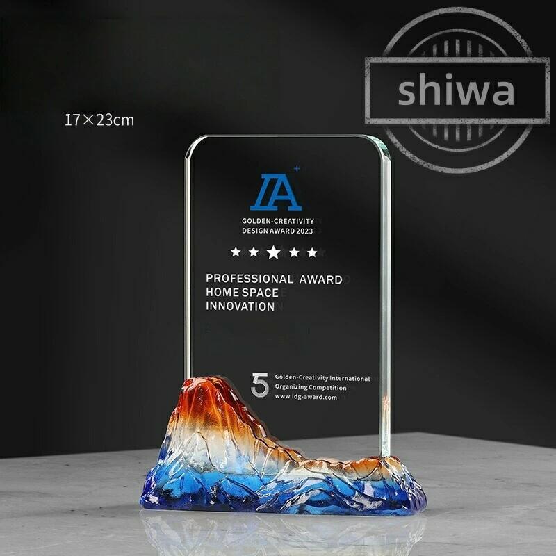 クリスタルトロフィー コンペ 表彰 大会記念 記念品 とろふぃー 優勝記念 オリジナルトロフィー trophy 彫刻無料【名入れ ロゴマークOK】ポイントアップ祭