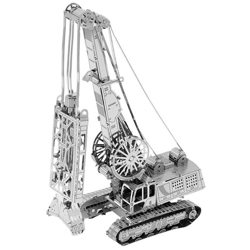 立体パズル 3D メタル 模型 合金製 乗り物 杭打ち機 車 バイク 組み立て DIY 工作キット ホビー 知育玩具 空間思考力 集中力 脳トレ 大人向け プレゼント
