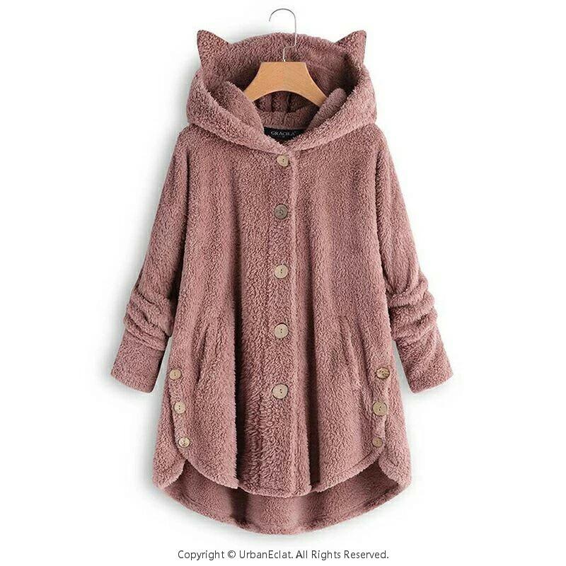 猫耳 パジャマ 部屋着 もこもこ ルームウェア レディース 春秋冬服 ボア 羽織り 裏...
