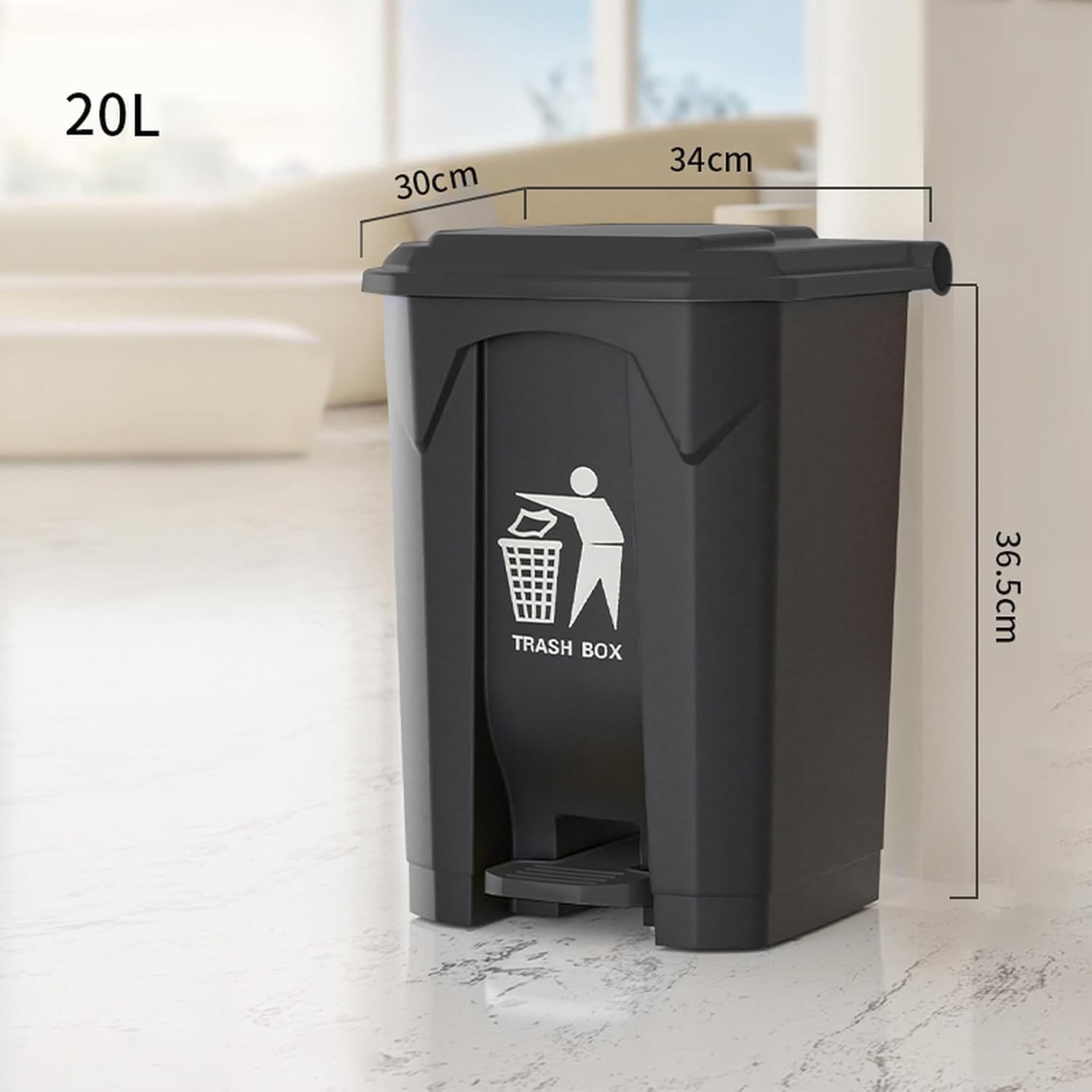 ゴミ箱 ペダル スリム プラスチック 臭い漏れ防止 洗面所 グレイ1 台所 リビング ごみ箱 足踏み ダストボックス シンプル ごみ箱 部屋用 40L ダストボックス かわいい 洗面所用 リビング お [2]