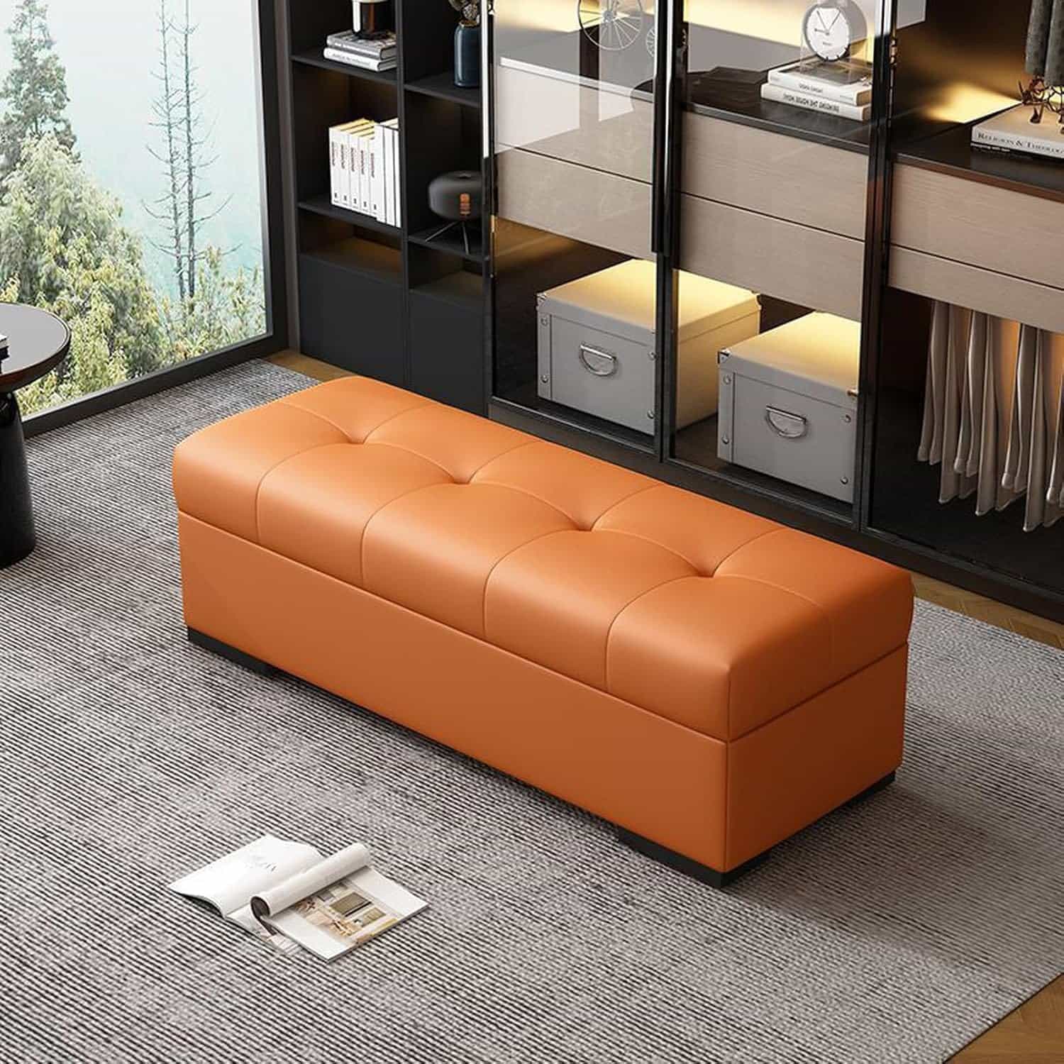 説明 ●商品詳細 商品名：収納付きスツール　ボックススツール サイズ：60*40*40cm 80*40*40cm 材　質：PUレザー； ◆構造部材 木製、ウレタンフォーム 耐荷重：約150kg； ※詳しいサイズ情報について、画像を参考にお願いします。 ★収納家具としても、スツールとしても 深さがあるので見た目以上にたくさん収納できます。 フタを開いたときに全開を防ぐ為の固定ベルトと 底面に滑り止め用の脚パーツが付いています。 【特長】 インテリアにマッチするレザー調の収納もできるスツール。で使えて便利。 腰掛け用のイスやオットマンとしてだけでなく、収納ボックスとしても使える。 色違いを交互に並べてみたり、同シリーズのスツールタイプと合わせてみたり、自分好みのアレンジでお部屋のアクセントになるインテリアとしても大活躍。 【贈り物に ※以下のような節目や祝い事でのプレゼントとしてもご好評いただいております。】 新社会人 新成人 結婚祝い 成人祝い 就職祝い 誕生日 母の日ギフト 父の日ギフト クリスマス 新生活 ■ご注意 ※測る位置によって、本体サイズの誤差が生じる場合がございます。ご了承下さい。 ※掲載の商品画像と実際の色は、室内、室外での撮影の状況、モニターの表示等により若干異なる場合がありますので、ご了承くださいませ。実際の商品を参照してください。 　　　 -------商品詳細------- 【サイズ】：約60*40*40cm 80*40*40cm；◆耐荷重：約150kg；◆材質：PUレザー；【ファブリック】ポリエステル；◆構造部材：木製、ウレタンフォーム； こだわり設計｜トランクの開閉は90度で止まる固定ベルトが付いています。脚部は樹脂製ですので、大切な床から傷を守ります。 【上質なレザー】スツールの表面は上質なPUレザーで作られており、汚れ、油、汚れに強く、お手入れが簡単です。 厚いスポンジ材料で満たされ、厚い、長持ちの完全な全体はまた、弾力性、強力な反発、快適な座り心地、繊細で柔らかい、分散された圧力を維持することができ、 疲れていない長い時間のために座る。 【大容量が配置することができます】多機能シューズベンチはまた、オーガナイザー、大空間として使用することができ、通常のアイテムの多くを配置することができ、同時に考慮収納力、多目的でスペースを取ることはありません。 ? 【多用途】ソファサイド、ベッドサイド、玄関、リビング、ダイニング、キッチンなど、様々なスペースを使用することができます。 また、ソファサイドテーブル、玄関の靴の交換、雑多な収納などとしても使用できます。 ?説明 ●商品詳細 商品名：収納付きスツール　ボックススツール サイズ：60*40*40cm 80*40*40cm 材　質：PUレザー； ◆構造部材 木製、ウレタンフォーム 耐荷重：約150kg； ※詳しいサイズ情報について、画像を参考にお願いします。 ★収納家具としても、スツールとしても 深さがあるので見た目以上にたくさん収納できます。 フタを開いたときに全開を防ぐ為の固定ベルトと 底面に滑り止め用の脚パーツが付いています。 【特長】 インテリアにマッチするレザー調の収納もできるスツール。で使えて便利。 腰掛け用のイスやオットマンとしてだけでなく、収納ボックスとしても使える。 色違いを交互に並べてみたり、同シリーズのスツールタイプと合わせてみたり、自分好みのアレンジでお部屋のアクセントになるインテリアとしても大活躍。 【贈り物に ※以下のような節目や祝い事でのプレゼントとしてもご好評いただいております。】 新社会人 新成人 結婚祝い 成人祝い 就職祝い 誕生日 母の日ギフト 父の日ギフト クリスマス 新生活 ■ご注意 ※測る位置によって、本体サイズの誤差が生じる場合がございます。ご了承下さい。 ※掲載の商品画像と実際の色は、室内、室外での撮影の状況、モニターの表示等により若干異なる場合がありますので、ご了承くださいませ。実際の商品を参照してください。 　　　 -------商品詳細------- 【サイズ】：約60*40*40cm 80*40*40cm；◆耐荷重：約150kg；◆材質：PUレザー；【ファブリック】ポリエステル；◆構造部材：木製、ウレタンフォーム； こだわり設計｜トランクの開閉は90度で止まる固定ベルトが付いています。脚部は樹脂製ですので、大切な床から傷を守ります。 【上質なレザー】スツールの表面は上質なPUレザーで作られており、汚れ、油、汚れに強く、お手入れが簡単です。 厚いスポンジ材料で満たされ、厚い、長持ちの完全な全体はまた、弾力性、強力な反発、快適な座り心地、繊細で柔らかい、分散された圧力を維持することができ、 疲れていない長い時間のために座る。 【大容量が配置することができます】多機能シューズベンチはまた、オーガナイザー、大空間として使用することができ、通常のアイテムの多くを配置することができ、同時に考慮収納力、多目的でスペースを取ることはありません。 ? 【多用途】ソファサイド、ベッドサイド、玄関、リビング、ダイニング、キッチンなど、様々なスペースを使用することができます。 また、ソファサイドテーブル、玄関の靴の交換、雑多な収納などとしても使用できます。 ?