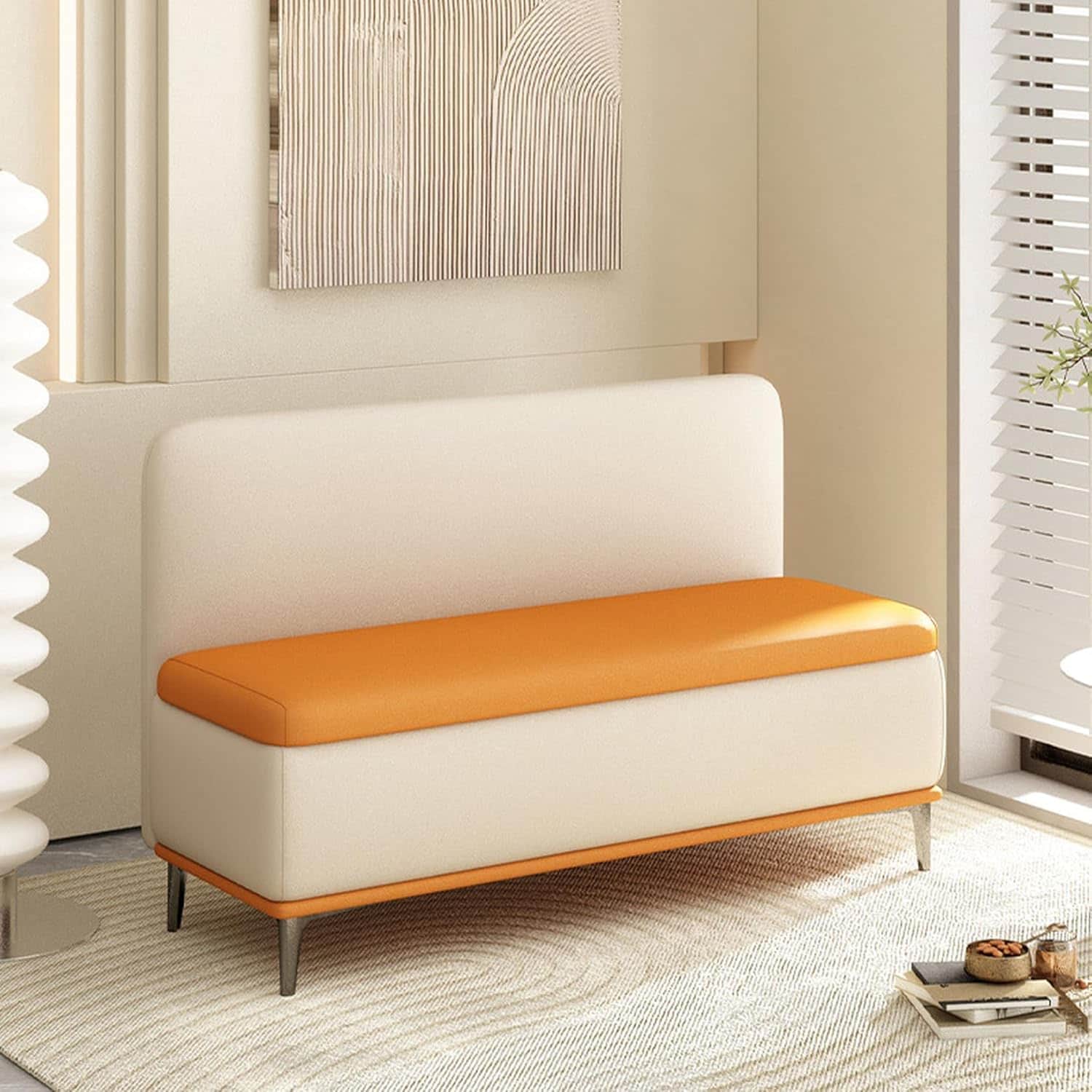 Slippers Racks - ベンチ ソファ 収納付 スツール ボックス ベンチソファ ベンチソファー オットマン ソファー 収納 椅子 イス いす 蓋つき 収納ボックス トランクベンチ ボックススツール2人掛け タイプ2 玄関