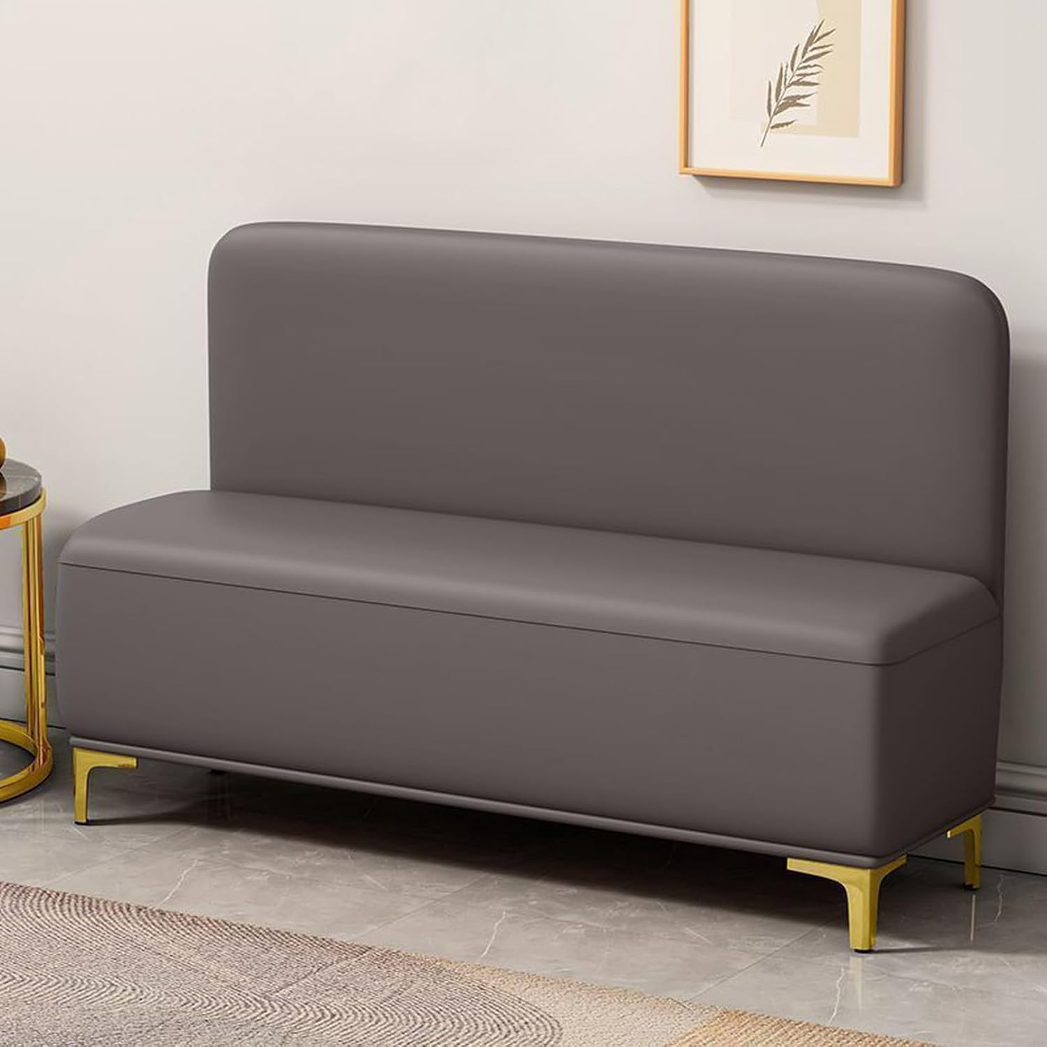 玄关収纳 - ソファ ソファー ベンチ スツール 二人掛け 収納椅子 いす 80*45*42 イス キャビネット チェア オットマン トランクベンチ 収納ボックス フタ付き おしゃれ 2人掛け 収納 モダン スリム