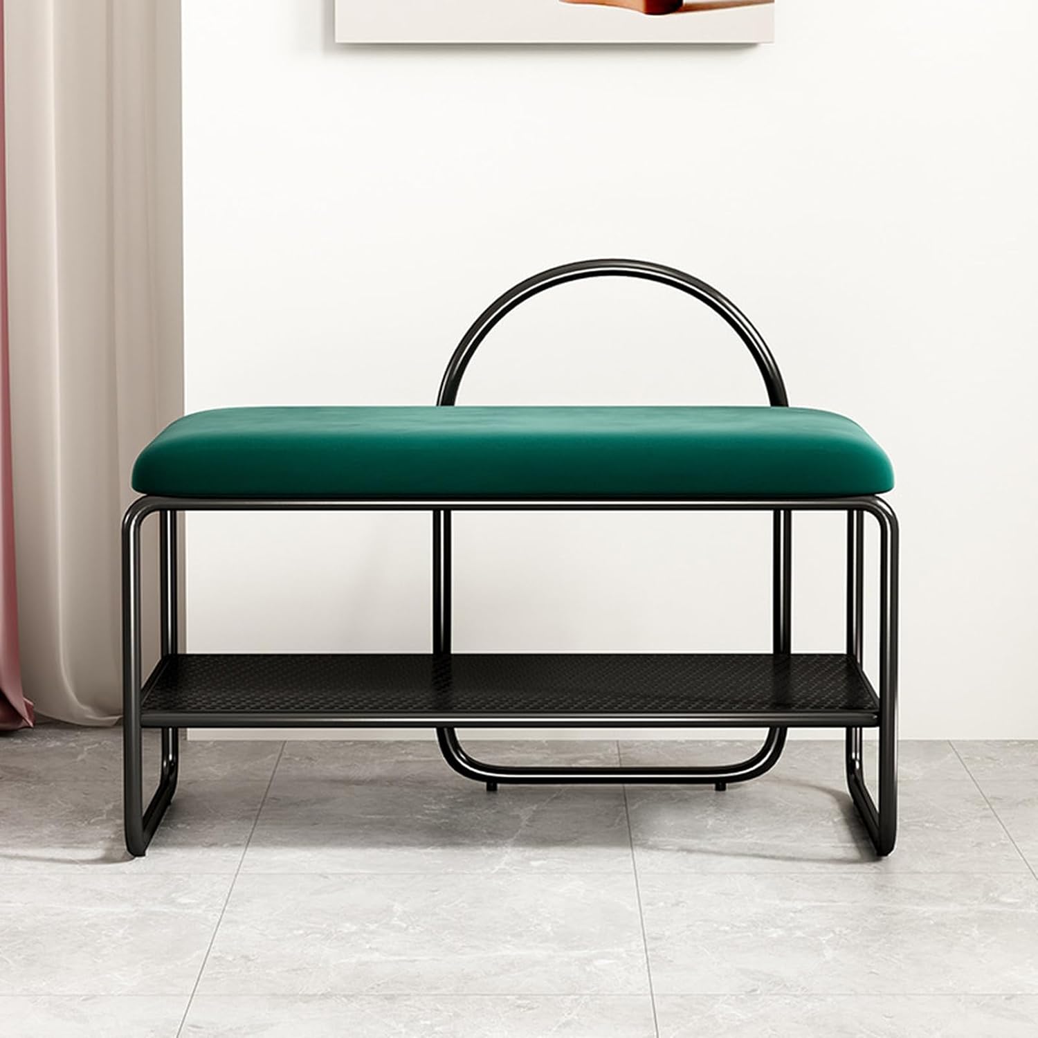 Slippers Racks - 玄関ベンチ シューズラック 60*32*60 ブラウン 2段 収納ベンチ タイプ5 省スペース 靴収納 高反発スポンジクッション 座り心地良い 玄関椅子座面クッション 座れる 靴入れ 椅子 腰掛け ダ