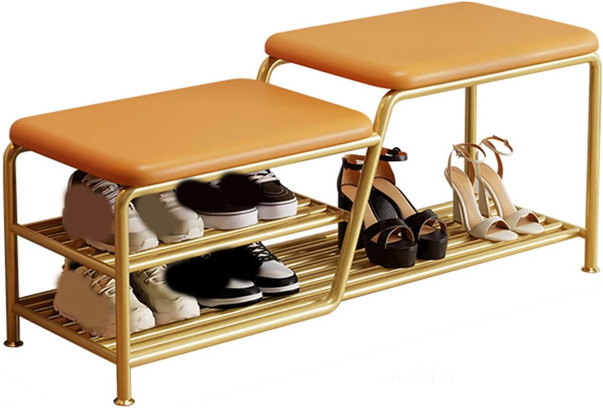 Slippers Racks - ダイニングベンチ 収納 長椅子 ベンチチェア 2人掛け 幅80cm ベンチ ヴィンテージ 食卓椅子 玄関イス 椅子 イス 小物収納 収納ラック 靴ラック タイプ3 腰掛け 80*35*46 ベンチ 靴